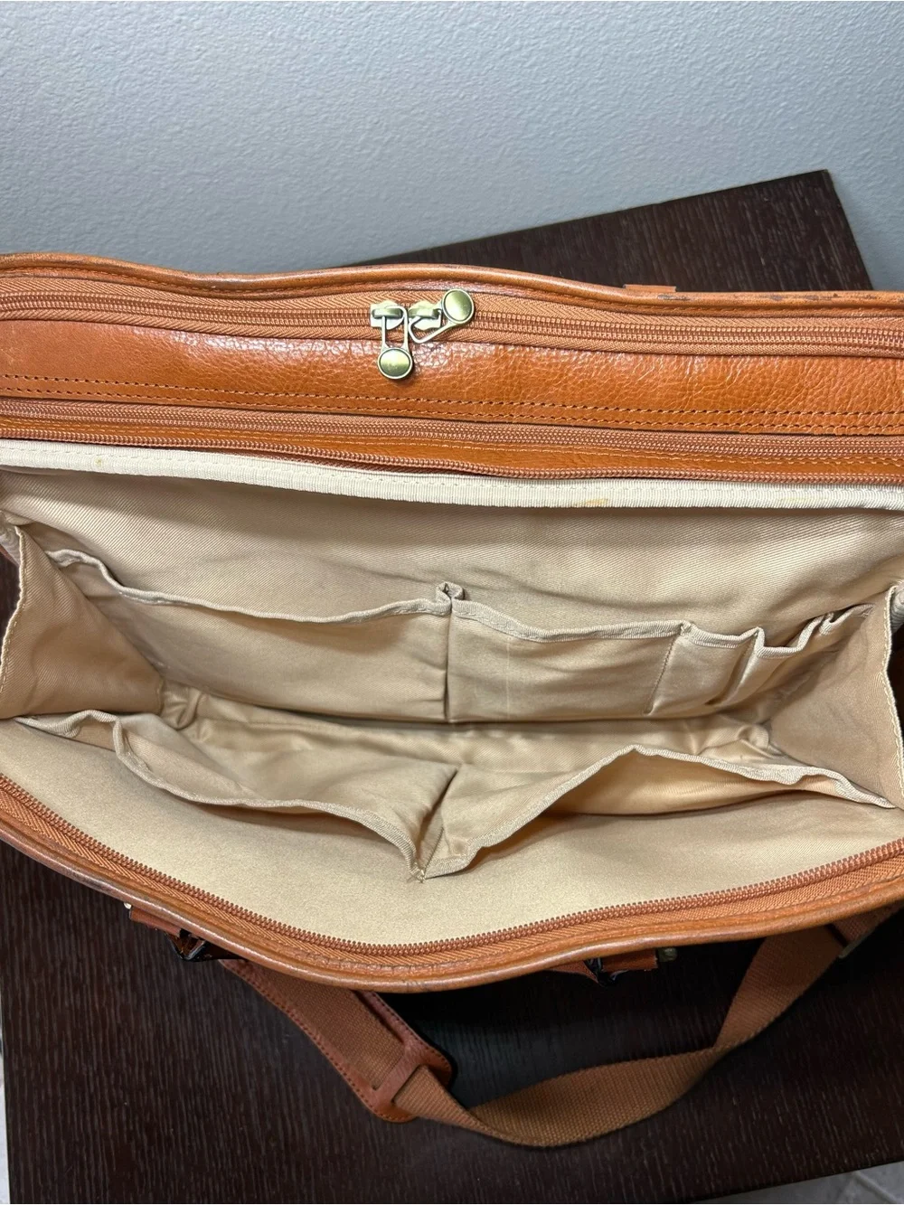 Banuce Italian Chest Nuts Full Grain Leather Multi-purpose Briefcase for Women
